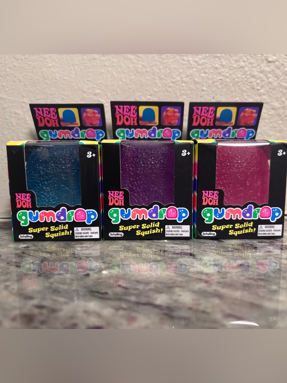 Needoh Gumdrops- Blue, Pink & Purple